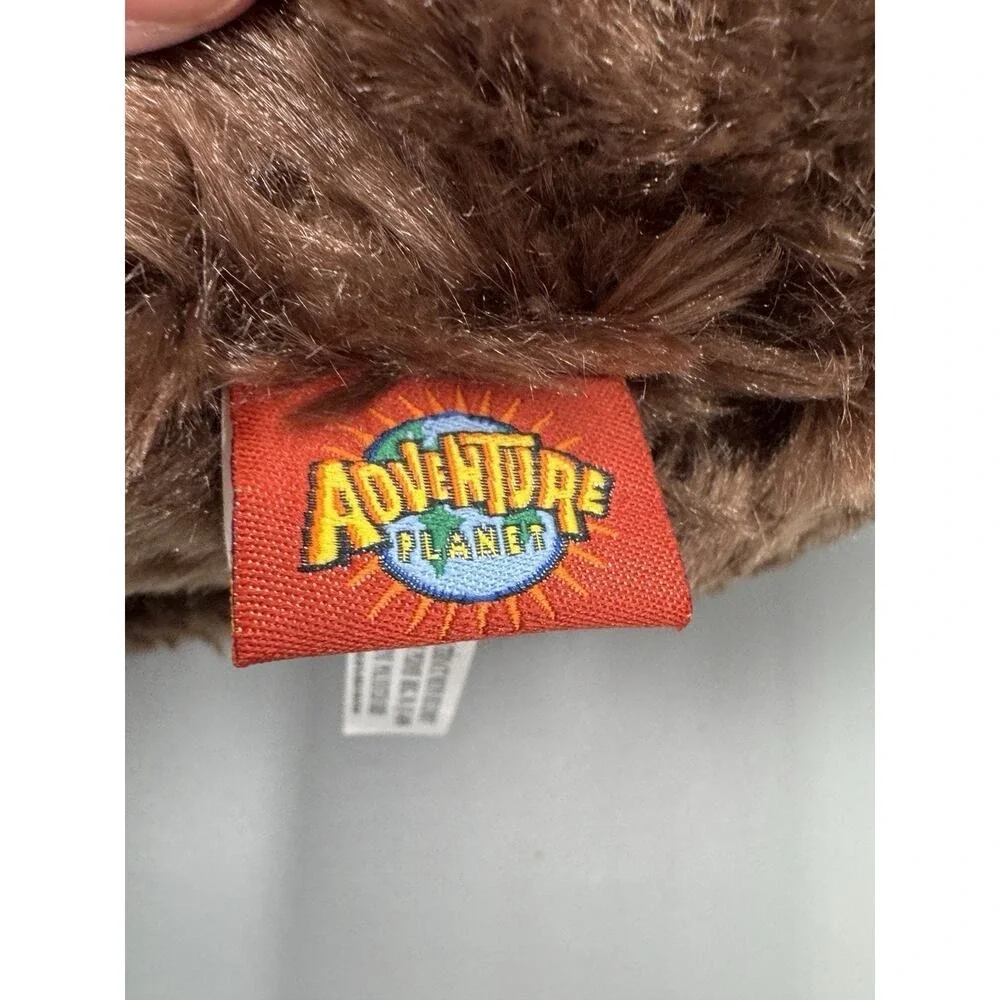 Adventure Planet Brown Moose Reindeer Sitting Plush 15